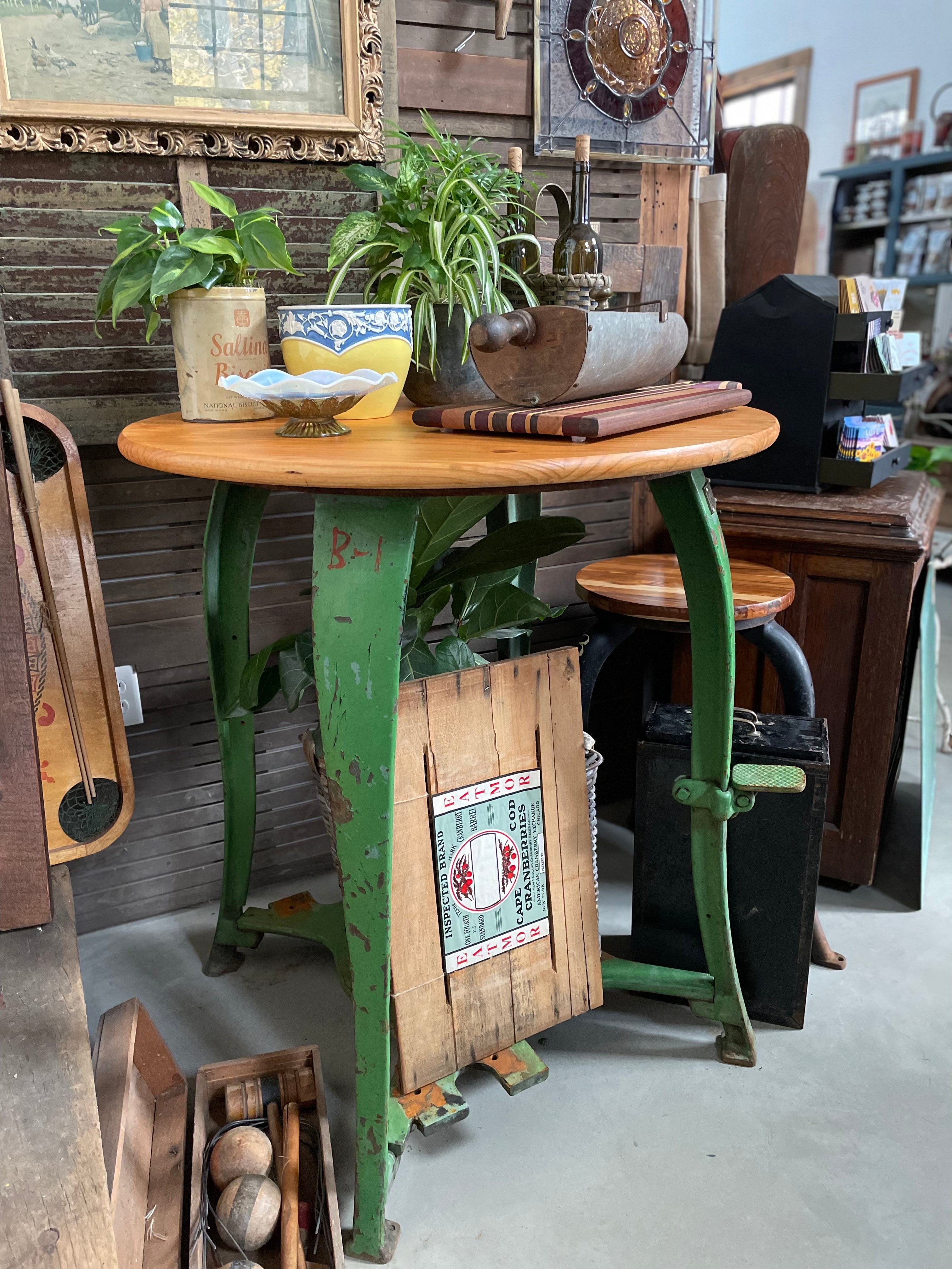 Used Knitting Table Custom Knitting Machine Tables & Stools | Mayflower Mercantile